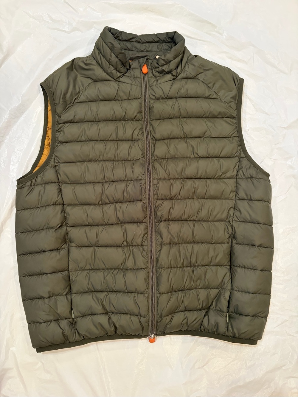 Save The Duck Ultra Light Vest Men’s Size L Green Quilted Puffer